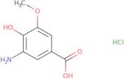 3-Amino-4-hydroxy-5-methoxy-benzoic acid, hydrochloride