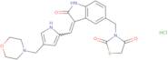 (Z)-3-((3-((4-(Morpholinomethyl)-1H-pyrrol-2-yl)methylene)-2-oxoindolin-5-yl)methyl)thiazolidine-2,4-dione