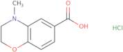 4-Methyl-3,4-dihydro-2H-1,4-benzoxazine-6-carboxylic acid hydrochloride