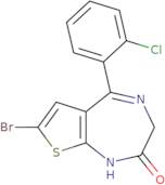 7-Bromo-5-(2-chlorophenyl)-1,3-dihydro-2H-thieno[2,3-E]-1,4-diazepin-2-one