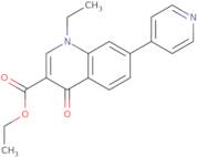 1-Ethyl-1,4-dihydro-4-oxo-7-(4-pyridyl)quinoline-3-carboxylic acid ethyl ester