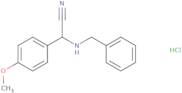 2-(Benzylamino)-2-(4-methoxyphenyl)acetonitrile hydrochloride