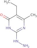 5-Ethyl-2-hydrazinyl-6-methyl-3,4-dihydropyrimidin-4-one