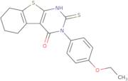 4-(4-Ethoxyphenyl)-5-sulfanyl-8-thia-4,6-diazatricyclo[7.4.0.0,2,7]trideca-1(9),2(7),5-trien-3-one