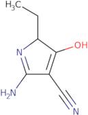 2-Amino-5-ethyl-4-oxo-4,5-dihydro-1H-pyrrole-3-carbonitrile