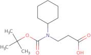 3-{[(tert-Butoxy)carbonyl](cyclohexyl)amino}propanoic acid