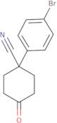 1-(4-Bromophenyl)-4-oxocyclohexane-1-carbonitrile