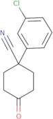 1-(3-Chlorophenyl)-4-oxocyclohexane-1-carbonitrile