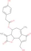 (3aR,4S,9aS,9Br)-9-(hydroxymethyl)-6-methyl-3-methylidene-2,7-dioxo-2H,3H,3aH,4H,5H,7H,9aH,9bh-azuleno[4,5-b]furan-4-yl 2-(4-hydroxy phenyl)acetate