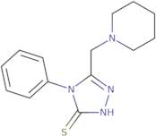 4-Phenyl-5-(piperidin-1-ylmethyl)-4H-1,2,4-triazole-3-thiol
