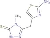 5-[(2-Amino-1,3-thiazol-4-yl)methyl]-4-methyl-4H-1,2,4-triazole-3-thiol