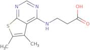 3-(5,6-Dimethyl-thieno[2,3-d]pyrimidin-4-ylamino)-propionic acid