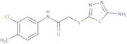 2-[(5-Amino-1,3,4-thiadiazol-2-yl)sulfanyl]-N-(3-chloro-4-methylphenyl)acetamide