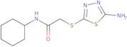 2-(5-Amino-[1,3,4]thiadiazol-2-ylsulfanyl)-N-cyclohexyl-acetamide