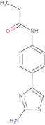 N-[4-(2-Amino-1,3-thiazol-4-yl)phenyl]propanamide