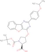 (2S,4R)-1-(tert-Butoxycarbonyl)-4-((2-(4-isopropoxyphenyl)benzofuro[3,2-d]pyrimidin-4-yl)oxy)pyr...