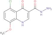 5-Chloro-4-hydroxy-8-methoxyquinoline-3-carbohydrazide