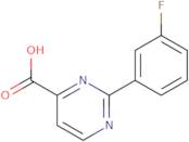 2-(3-Fluorophenyl)pyrimidine-4-carboxylic acid