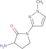 3-Amino-1-(1-methyl-1H-pyrazol-3-yl)pyrrolidin-2-one