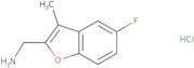 (5-Fluoro-3-methyl-1-benzofuran-2-yl)methanamine hydrochloride