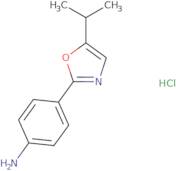 4-[5-(Propan-2-yl)-1,3-oxazol-2-yl]aniline hydrochloride