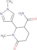 1-Methyl-2-(1-methyl-1H-pyrazol-4-yl)-6-oxopiperidine-3-carboxamide