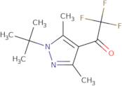 1-(1-tert-Butyl-3,5-dimethyl-1H-pyrazol-4-yl)-2,2,2-trifluoroethan-1-one