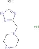 1-[(5-Methyl-1H-1,2,4-triazol-3-yl)methyl]piperazine hydrochloride