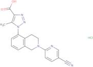 1-[2-(5-Cyanopyridin-2-yl)-3,4-dihydro-1H-isoquinolin-5-yl]-5-methyltriazole-4-carboxylic acid h...