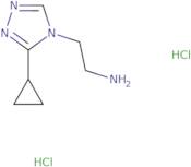 2-(3-Cyclopropyl-4H-1,2,4-triazol-4-yl)ethan-1-amine dihydrochloride