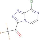 1-{8-Chloro-[1,2,4]triazolo[4,3-a]pyrazin-3-yl}-2,2,2-trifluoroethan-1-one