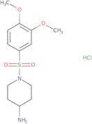 1-(3,4-Dimethoxybenzenesulfonyl)piperidin-4-amine hydrochloride