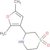 3-(2,5-Dimethylfuran-3-yl)-1λ6-thiomorpholine-1,1-dione