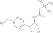 tert-Butyl N-[4-(4-methoxyphenyl)pyrrolidin-3-yl]carbamate