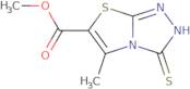 Methyl 5-methyl-3-sulfanyl-[1,2,4]triazolo[3,4-b][1,3]thiazole-6-carboxylate