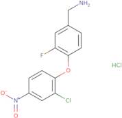 [4-(2-Chloro-4-nitrophenoxy)-3-fluorophenyl]methanamine hydrochloride