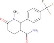 1-Methyl-6-oxo-2-[4-(trifluoromethyl)phenyl]piperidine-3-carboxamide