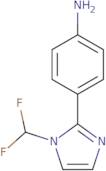 4-[1-(Difluoromethyl)-1H-imidazol-2-yl]aniline