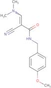 2-Cyano-3-(dimethylamino)-N-[(4-methoxyphenyl)methyl]prop-2-enamide