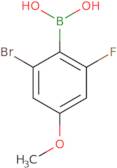 2-Bromo-4-methoxy-6-fluorophenylboronic acid