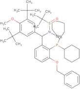 (R)-N-((S)-(3-(Benzyloxy)-2-(dicyclohexylphosphanyl)phenyl)(3,5-di-tert-butyl-4-methoxyphenyl)me...