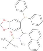 (R)-N-((R)-(6-(Diphenylphosphanyl)benzo[D][1,3]dioxol-5-yl)(naphthalen-1-yl)methyl)-N,2-dimethylpr…