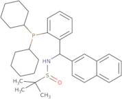 (R)-N-((R)-(2-(Dicyclohexylphosphanyl)phenyl)(naphthalen-2-yl)methyl)-2-methylpropane-2-sulfinamide