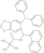 (R)-N-((R)-(6-(Diphenylphosphanyl)benzo[D][1,3]dioxol-5-yl)(naphthalen-1-yl)methyl)-2-methylprop...