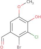 2-Bromo-3-chloro-4-hydroxy-5-methoxybenzaldehyde