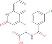 2-(3-Chlorobenzamido)-3-(2-oxo-1,2-dihydroquinolin-4-yl)propanoic acid