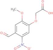 4-Formyl-6-methoxy-3-nitrophenoxyacetic acid