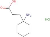 3-(1-Aminocyclohexyl)propanoic acid hydrochloride