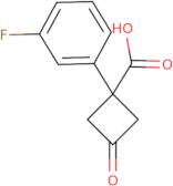 1-(3-Fluorophenyl)-3-oxocyclobutane-1-carboxylic acid