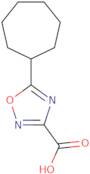 5-Cycloheptyl-1,2,4-oxadiazole-3-carboxylic acid